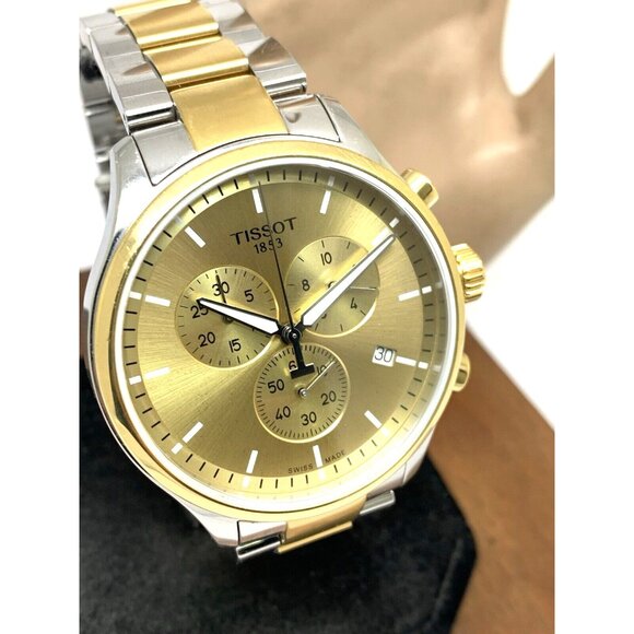 Tissot Men's Watch Chrono XL Swiss Quartz Chronograph Two Tone T1166172202100 - Picture 14 of 15